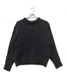 ssstein（シュタイン）の古着「GLITTER FUR KNIT CREW NECK LS」｜ブラック