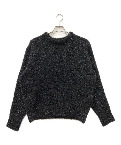 ssstein（シュタイン）ssstein (シュタイン) GLITTER FUR KNIT CREW NECK LS ブラック サイズ:Sの古着・服飾アイテム