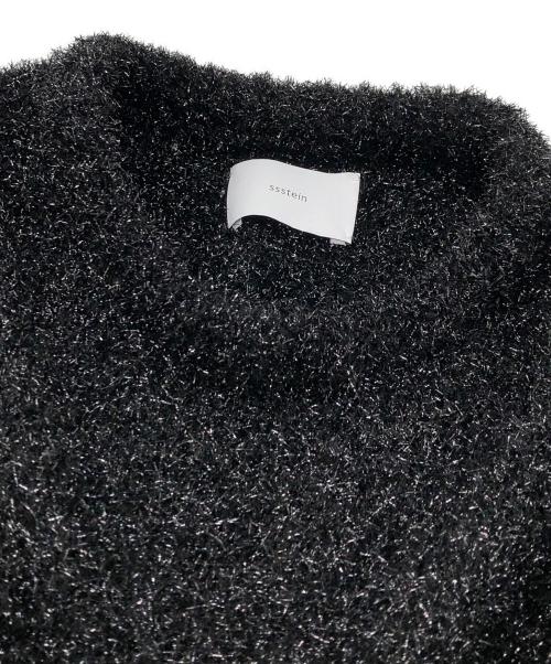 ssstein（シュタイン）ssstein (シュタイン) GLITTER FUR KNIT CREW NECK LS ブラック サイズ:Sの古着・服飾アイテム