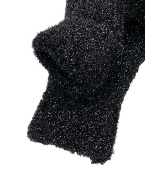 ssstein（シュタイン）ssstein (シュタイン) GLITTER FUR KNIT CREW NECK LS ブラック サイズ:Sの古着・服飾アイテム