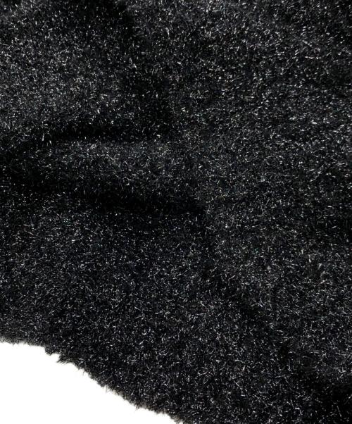 ssstein（シュタイン）ssstein (シュタイン) GLITTER FUR KNIT CREW NECK LS ブラック サイズ:Sの古着・服飾アイテム