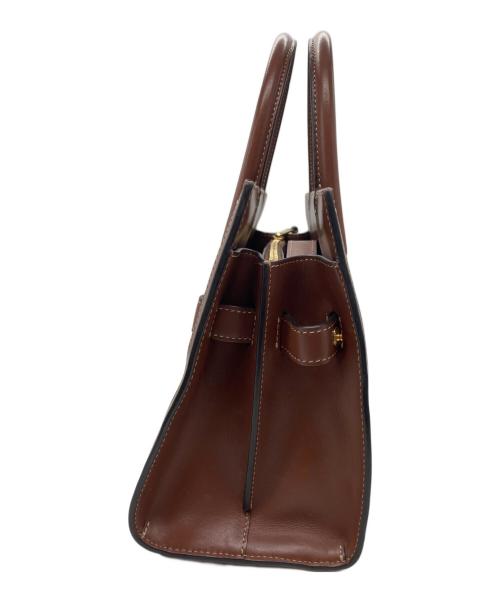 BURBERRY（バーバリー）BURBERRY (バーバリー) TITLE MINI ヴィンテージチェック 2WAYハンドバッグ ブラウンの古着・服飾アイテム