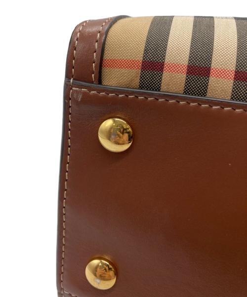 BURBERRY（バーバリー）BURBERRY (バーバリー) TITLE MINI ヴィンテージチェック 2WAYハンドバッグ ブラウンの古着・服飾アイテム