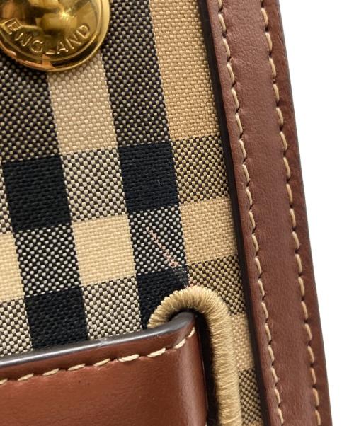 BURBERRY（バーバリー）BURBERRY (バーバリー) TITLE MINI ヴィンテージチェック 2WAYハンドバッグ ブラウンの古着・服飾アイテム