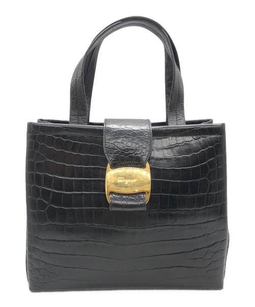 Salvatore Ferragamo（サルヴァトーレ フェラガモ）Salvatore Ferragamo (サルヴァトーレ フェラガモ) ハンドバッグ ブラック サイズ:下記参照の古着・服飾アイテム