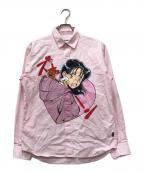 PALACEパレス）の古着「REAR VIEW SHIRT」｜ピンク