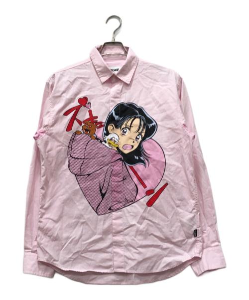 PALACE（パレス）PALACE (パレス) REAR VIEW SHIRT ピンク サイズ:Sの古着・服飾アイテム