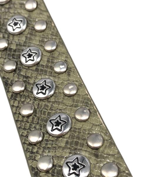 starteam（スターチーム）starteam (スターチーム) スタッズベルト グリーン サイズ:下記参照の古着・服飾アイテム