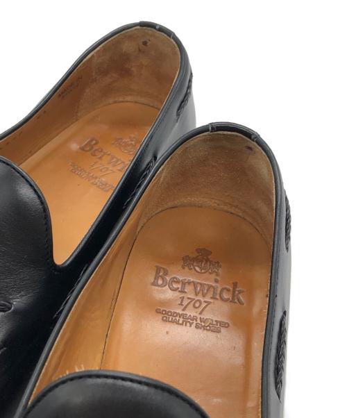 berwick（バーウィック）berwick (バーウィック) 1707タッセルローファー ブラック サイズ:8 1/2の古着・服飾アイテム