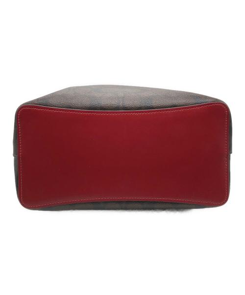 COACH（コーチ）COACH (コーチ) シグネチャーワンショルダーバッグ ブラウン×レッド サイズ:下記参照の古着・服飾アイテム