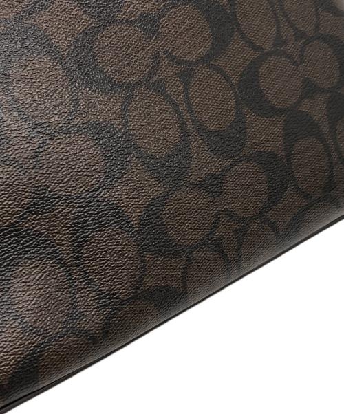 COACH（コーチ）COACH (コーチ) シグネチャーワンショルダーバッグ ブラウン×レッド サイズ:下記参照の古着・服飾アイテム