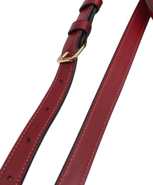 COACH（コーチ）COACH (コーチ) シグネチャーワンショルダーバッグ ブラウン×レッド サイズ:下記参照の古着・服飾アイテム