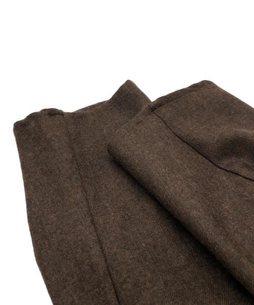 MARKA（マーカ）MARKA (マーカ) LAPELLESS SHIRT JACKET ブラウン サイズ:1の古着・服飾アイテム