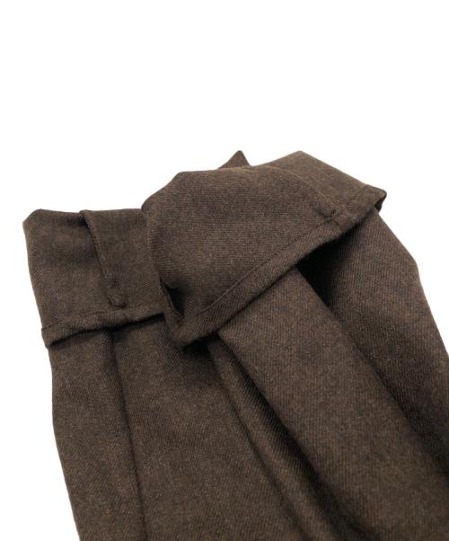 MARKA（マーカ）MARKA (マーカ) LAPELLESS SHIRT JACKET ブラウン サイズ:1の古着・服飾アイテム