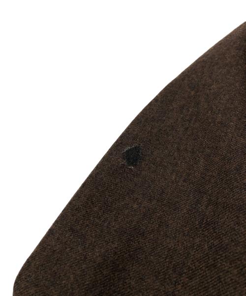 MARKA（マーカ）MARKA (マーカ) LAPELLESS SHIRT JACKET ブラウン サイズ:1の古着・服飾アイテム