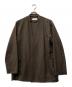 MARKA（マーカ）の古着「LAPELLESS SHIRT JACKET」｜ブラウン