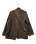 MARKA (マーカ) LAPELLESS SHIRT JACKET ブラウン サイズ:1：13000円