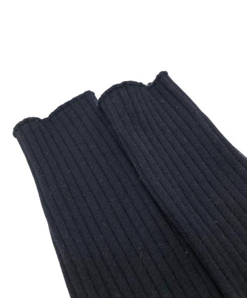 AURALEE（オーラリー）AURALEE (オーラリー) WOOL POLYESTER WIDE RIB KNIT L/S POLO ネイビー サイズ:1の古着・服飾アイテム