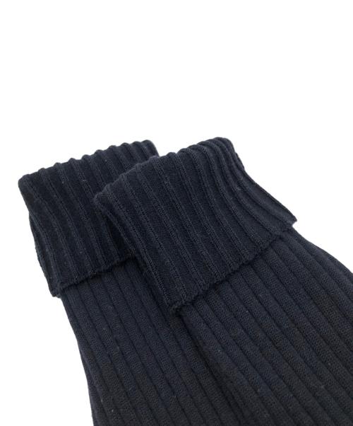 AURALEE（オーラリー）AURALEE (オーラリー) WOOL POLYESTER WIDE RIB KNIT L/S POLO ネイビー サイズ:1の古着・服飾アイテム