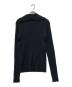 AURALEE (オーラリー) WOOL POLYESTER WIDE RIB KNIT L/S POLO ネイビー サイズ:1：10000円