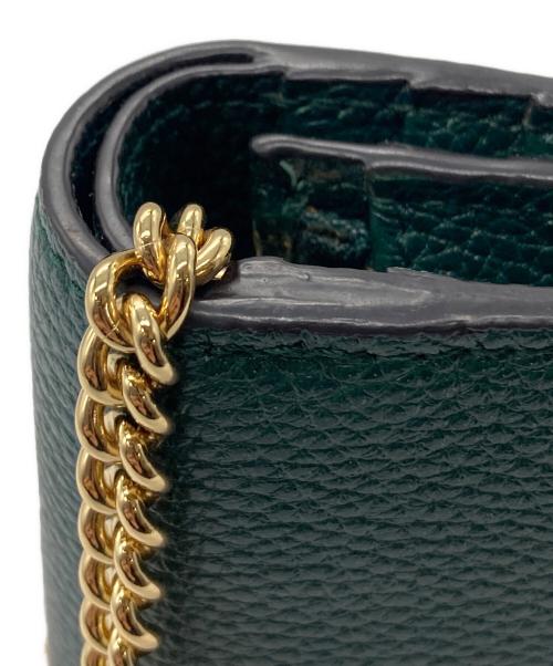 GUCCI（グッチ）GUCCI (グッチ) ズゥミ ミニチェーンウォレット グリーンの古着・服飾アイテム