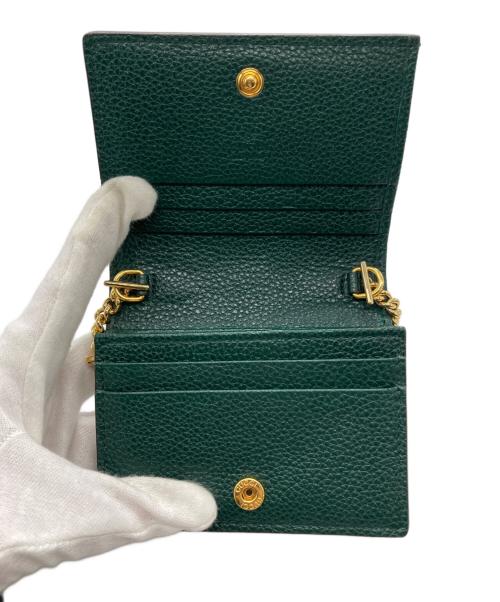 GUCCI（グッチ）GUCCI (グッチ) ズゥミ ミニチェーンウォレット グリーンの古着・服飾アイテム