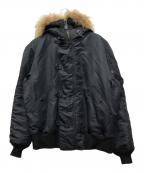 BAPE BY A BATHING APEベイプバイアベイシングエイプ）の古着「N-3Bタイプコート」｜ブラック