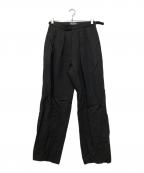 MARGARET HOWELLマーガレットハウエル）の古着「リネン トラウザー パンツ」｜ブラック