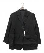 MARGARET HOWELLマーガレットハウエル）の古着「COMPACT LINEN テーラードジャケット」｜ブラック