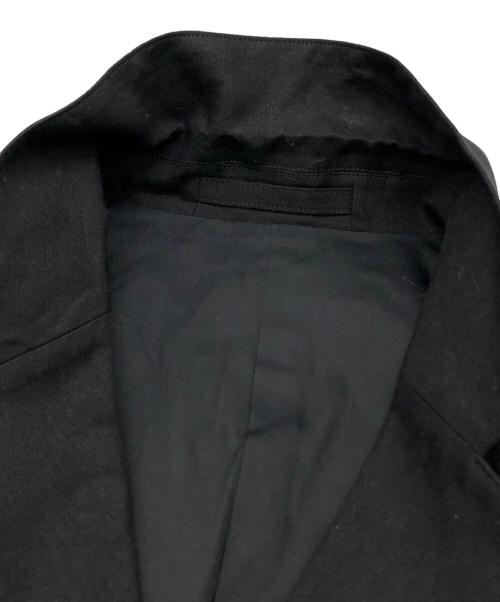 MARGARET HOWELL（マーガレットハウエル）MARGARET HOWELL (マーガレットハウエル) COMPACT LINEN テーラードジャケット ブラック サイズ:3 未使用品の古着・服飾アイテム