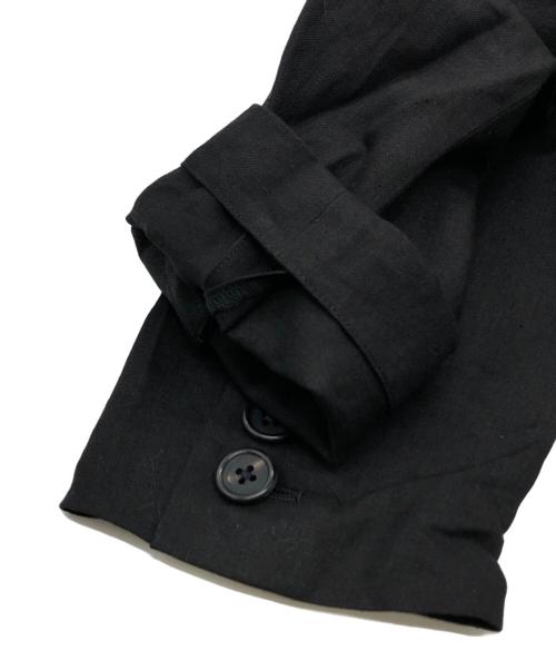 MARGARET HOWELL（マーガレットハウエル）MARGARET HOWELL (マーガレットハウエル) COMPACT LINEN テーラードジャケット ブラック サイズ:3 未使用品の古着・服飾アイテム