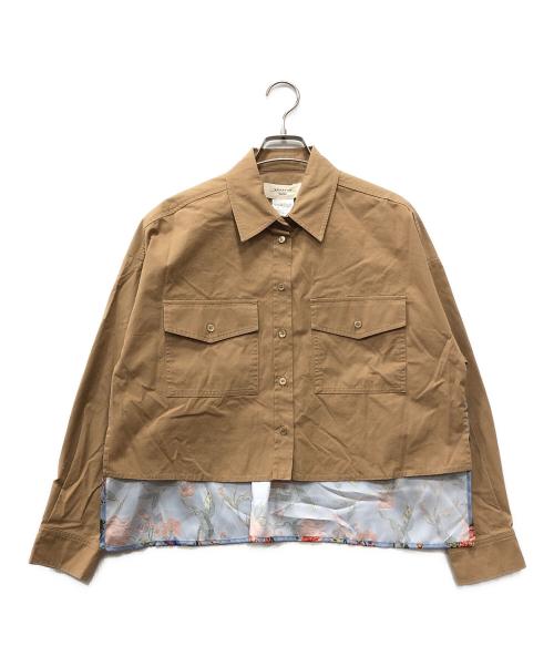 WEEKEND Max Mara（ウィークエンド マックスマーラ）Weekend Max Mara (ウィークエンド マックスマーラ) 切替シャツ ベージュ サイズ:36の古着・服飾アイテム