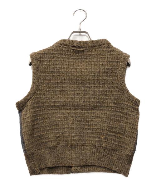 45R（フォーティファイブ・アール）45R (フォーティファイブ・アール) シェットランドツイードニットの908ベスト ブラウン サイズ:下記参照の古着・服飾アイテム
