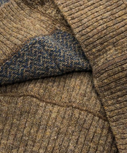 45R（フォーティファイブ・アール）45R (フォーティファイブ・アール) シェットランドツイードニットの908ベスト ブラウン サイズ:下記参照の古着・服飾アイテム