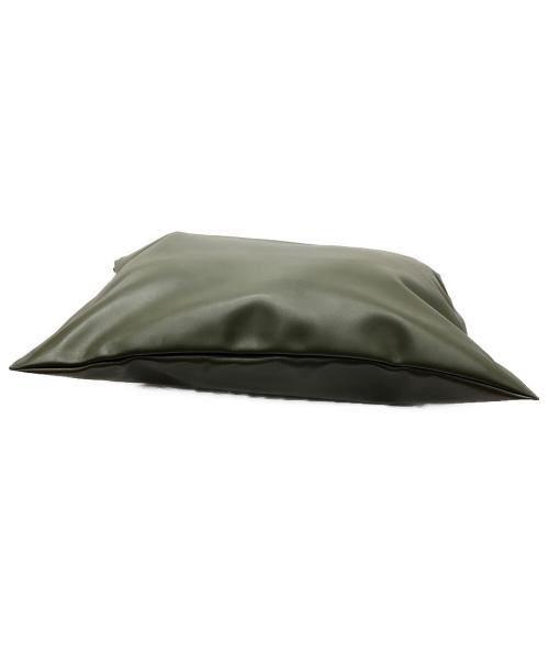 JIL SANDER（ジルサンダー）JIL SANDER (ジルサンダー) ビッグサイズレザートートバッグ カーキ サイズ:下記参照の古着・服飾アイテム