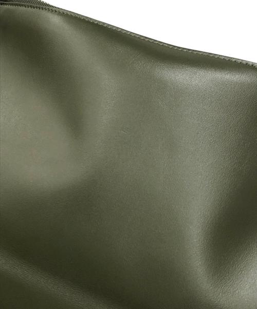 JIL SANDER（ジルサンダー）JIL SANDER (ジルサンダー) ビッグサイズレザートートバッグ カーキ サイズ:下記参照の古着・服飾アイテム