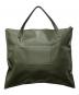 JIL SANDER (ジルサンダー) ビッグサイズレザートートバッグ カーキ サイズ:下記参照：30000円
