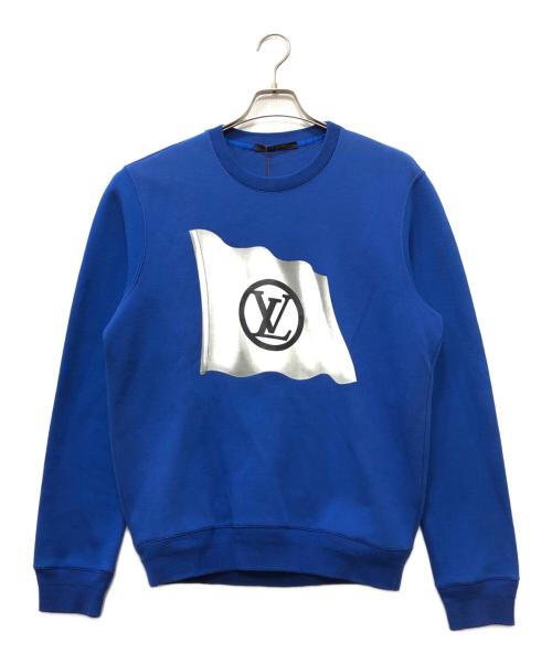 LOUIS VUITTON（ルイ ヴィトン）LOUIS VUITTON (ルイ ヴィトン) クルーネックスウェット ブルー サイズ:Lの古着・服飾アイテム