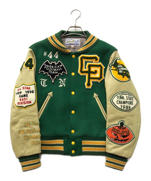 whitesville（ホワイツビル）whitesville (ホワイツビル) レザースタジャン グリーン サイズ:36の古着・服飾アイテム