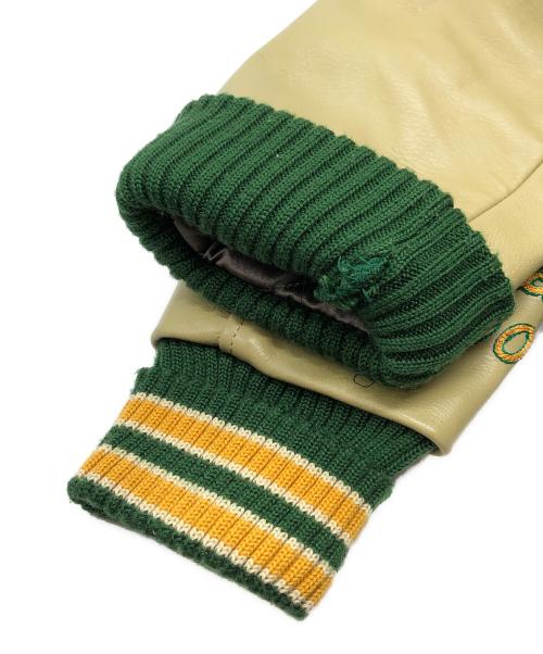 whitesville（ホワイツビル）whitesville (ホワイツビル) レザースタジャン グリーン サイズ:36の古着・服飾アイテム