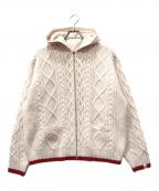 GOODENOUGH×SUPREMEグッドイナフ×シュプリーム）の古着「Zip Up Hooded Sweater」｜アイボリー
