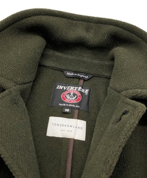 TOMORROW LAND（トゥモローランド）TOMORROW LAND (トゥモローランド) INVERTERE (インバーティア) ウールステンカラーコート オリーブ サイズ:38の古着・服飾アイテム