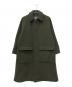 TOMORROW LAND（トゥモローランド）の古着「ウールステンカラーコート」｜オリーブ