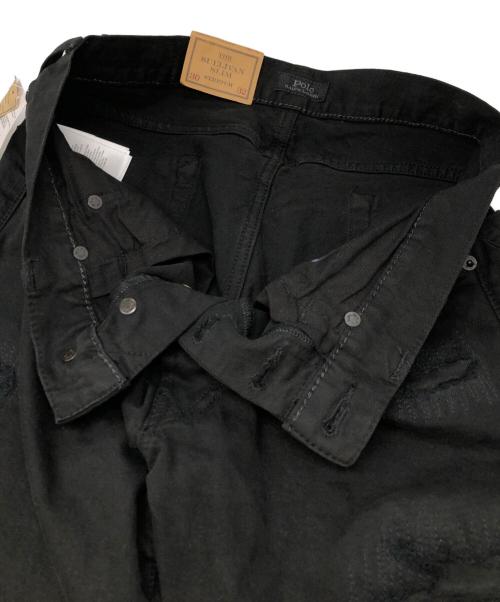 POLO RALPH LAUREN（ポロ・ラルフローレン）POLO RALPH LAUREN (ポロ・ラルフローレン) THE SULLIVAN SLIM ブラック サイズ:30×32 未使用品の古着・服飾アイテム