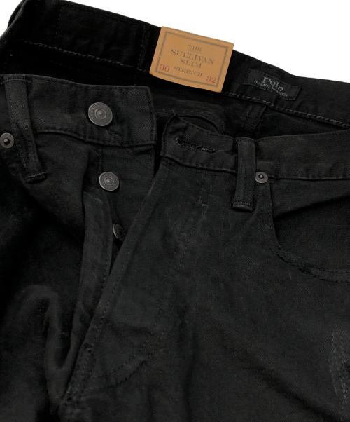 POLO RALPH LAUREN（ポロ・ラルフローレン）POLO RALPH LAUREN (ポロ・ラルフローレン) THE SULLIVAN SLIM ブラック サイズ:30×32 未使用品の古着・服飾アイテム