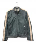 Gipsyジプシー）の古着「シングルライダースジャケット」｜ブルー