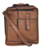 PORTERポーター）の古着「レザーショルダーバッグ」｜ブラウン