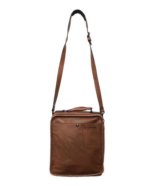 PORTER（ポーター）PORTER (ポーター) レザーショルダーバッグ ブラウン サイズ:下記参照の古着・服飾アイテム