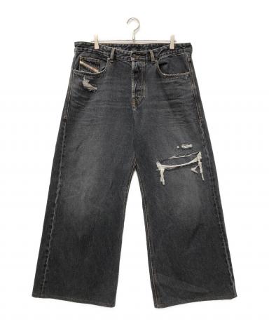 中古・古着通販】DIESEL (ディーゼル) relaxed jeans d-rise ブラック