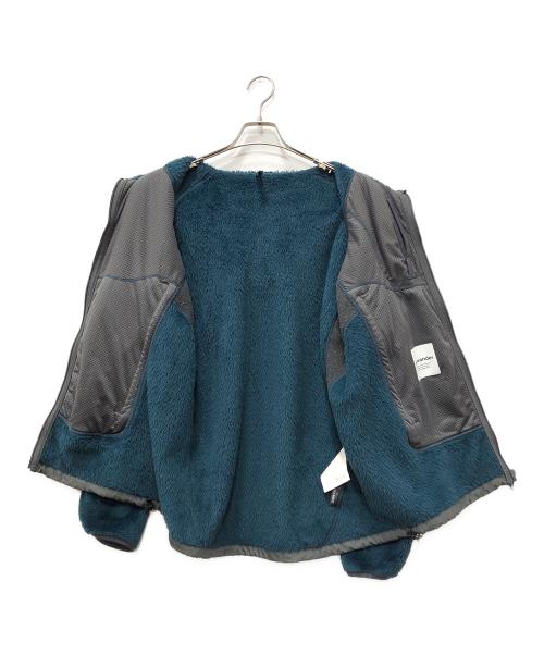 and wander（アンドワンダー）and wander (アンドワンダー) high loft fleece hoodie ブルー サイズ:4の古着・服飾アイテム